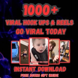 1000+ Viral Hook Videos Bundle — TikTok, Reels & Shorts Ready | Full PLR + MRR Resell Rights | Instant Digital Download
